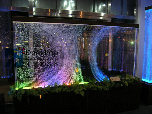 生产销售装修装饰水舞气泡墙隔断屏风水幕水泡屏风