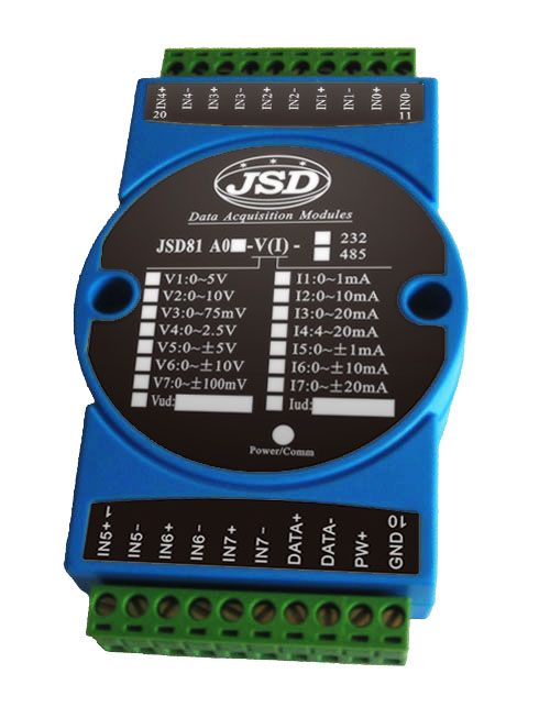 RS232/RS485信号转模拟信号 隔离D/A转换器