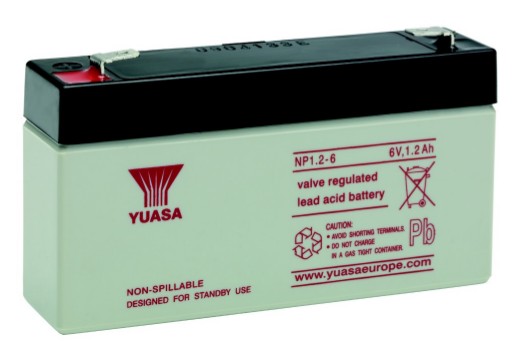 NP1.2-6蓄电池台湾YUASA汤浅直销低价6V1.2AH